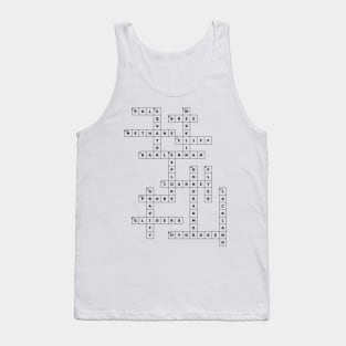 (1954MOG) Crossword pattern with words from a famous 1954 science fiction book. Tank Top